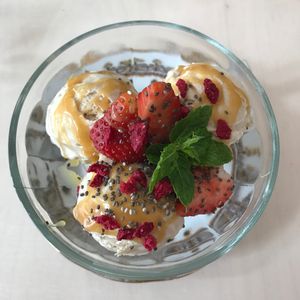 Salted Caramel Ice Cream at Terapija in Riga