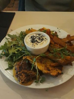 Soya patty  at Terapija in Riga