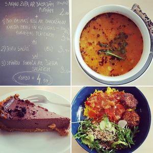 daily lunch at Terapija in Riga