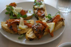 Appetizer from the brunch at Terapija in Riga