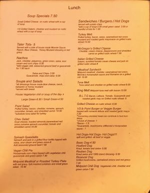 Menu P2 at Midpoint Food and Drink in Portland