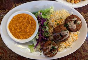 Falafel Rice Plate at Dar Salam - Alberta St in Portland