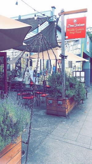 Lovely outdoor seating at Dar Salam - Alberta St in Portland