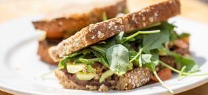 Massive Mexican Sandwich - re-fried beans, salsa, jalapenos, rocket and guacamole  at Souper Juice in Tunbridge Wells