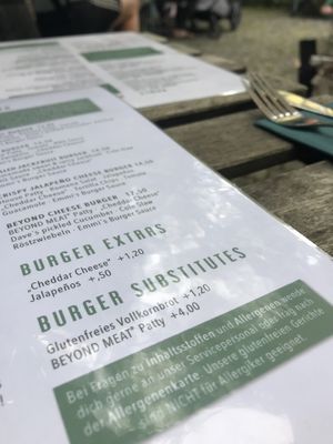 Menue at Emmi's Kitchen - Glockenbach in Munich