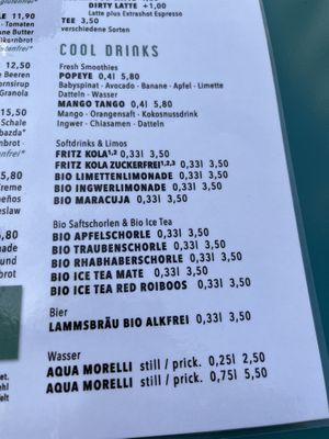 Menu   at Emmi's Kitchen - Glockenbach in Munich