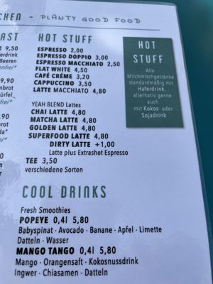 Menu   at Emmi's Kitchen - Glockenbach in Munich