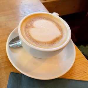 Cappuccino with oat milk  at Emmi's Kitchen - Glockenbach in Munich