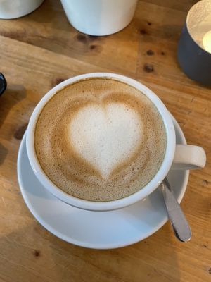 Soy milk cappuccino   at Emmi's Kitchen - Glockenbach in Munich