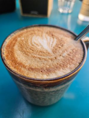 Soja Cappuccino at Emmi's Kitchen - Glockenbach in Munich