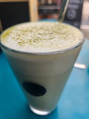 Soja Matcha Latte at Emmi's Kitchen - Glockenbach in Munich