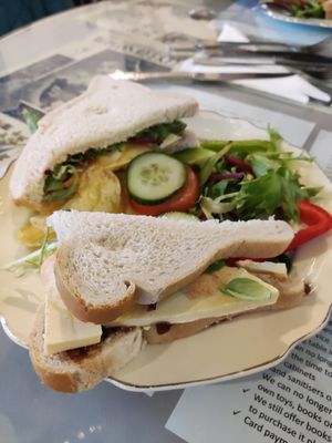 Ploughman's sandwich at Scarlett's Vintage Tea Rooms in Knaresborough