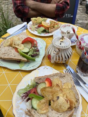 BLT, sausage sandwiches and avocado on toast  at Scarlett's Vintage Tea Rooms in Knaresborough