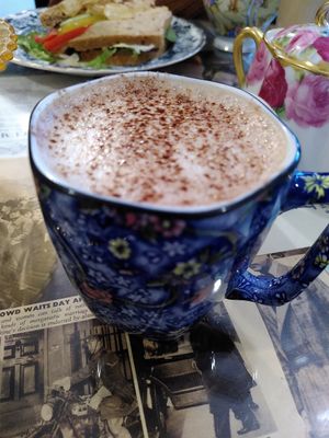 Mocha with oat milk (November 2022) at Scarlett's Vintage Tea Rooms in Knaresborough