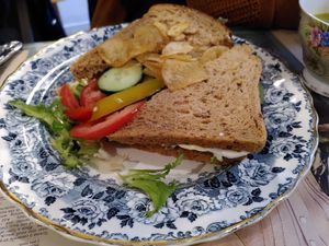 Smoked tofu sandwich (November 2022) at Scarlett's Vintage Tea Rooms in Knaresborough