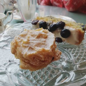 Vienesse whirl and lemon cake at Scarlett's Vintage Tea Rooms in Knaresborough