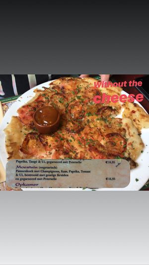 Moestuin pancake with currysause at Smickel in Soest