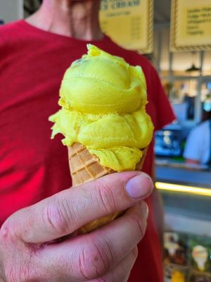 Vegan Crunchie Ice Cream at Crave Ice Cream in Ventnor