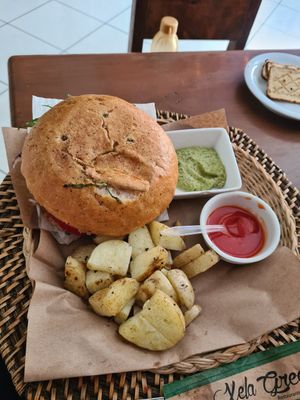 Panini seitan at Xela Green in Quetzaltenango