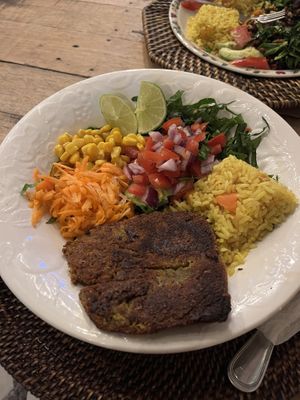 Buddha bowl  at Xela Green in Quetzaltenango