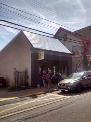 Outside at Lincoln Street Food in Lunenburg