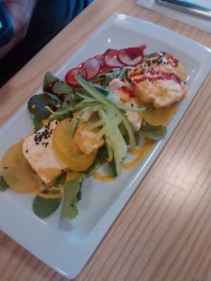 Salad at Lincoln Street Food in Lunenburg