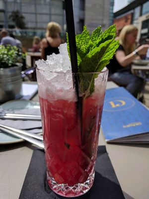 Very Berry Mocktail at Banyan Bar & Kitchen in Manchester