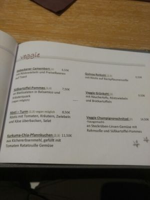 menu at Laudis Sauerlandstuben in Meschede