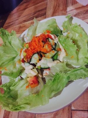 Green salad  at Bali Maitreya Cafe in Lembongan