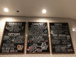Menu at Wursthaus in Santa Ana