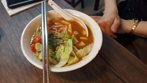 Asam Laksa soup wasn't good at Yun Shui Ge Vegetarian House - Lebuh Armenian in Penang