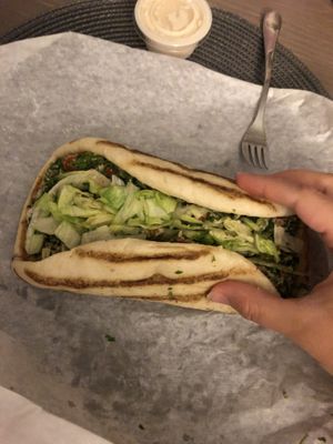 Vegan tabbouleh hummus wrap  at Gyro Plus in Gainesville