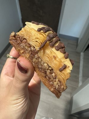 Chocolate Pecan Baklava 🤤🤤🤤  at Gyro Plus in Gainesville