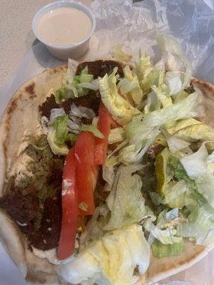 Falafel wrap at Gyro Plus in Gainesville