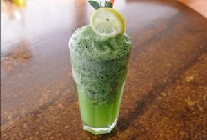 Homemade lemonade with mint 💚 at Amena Bakery and Cafe in Las Vegas