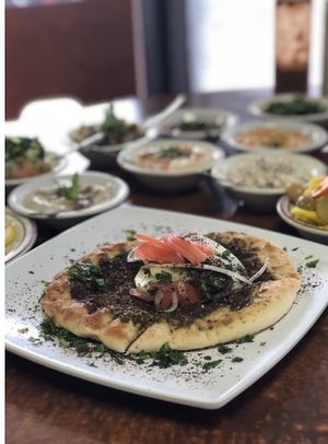 Zatar (thyme) at Amena Bakery and Cafe in Las Vegas