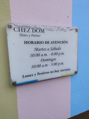 Hours at Chez Dom Yopal in Yopal