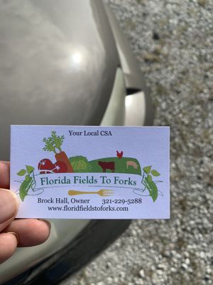 Card at Organic Rising Bakery in Malabar