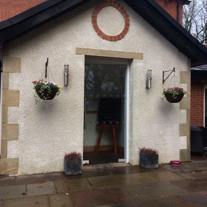 Outside The Sanctuary Of Healing. at The Sanctuary of Healing in Blackburn