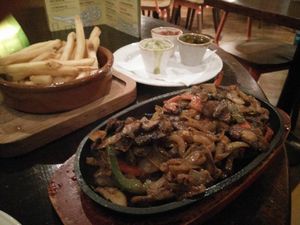 Mushroom Fajitas at Las Iguanas - Fitzwilliam St in Sheffield