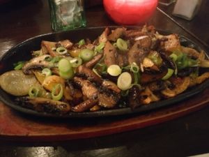 Sizzling Portobello mushroom fajita at Las Iguanas - Fitzwilliam St in Sheffield