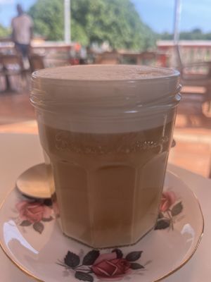 Oat latte  at Hofi Cas Cora in Willemstad