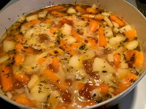 Immunity boosting, fresh made, and by request: carrot ginger soup  at SunShine Cafe - Front St in Keyport