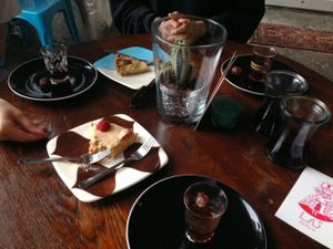 Few cakes and coffee at LAS in Sopot