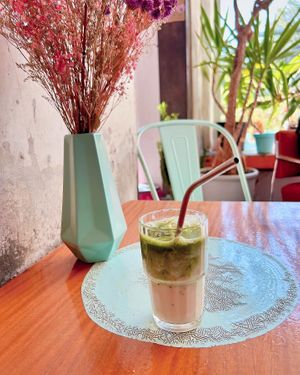 Iced Matcha Latte  at LAS in Sopot
