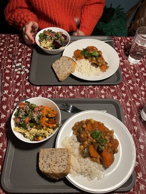 Very delicious and good portions for the price!   at Madglad Cafeteria in Copenhagen