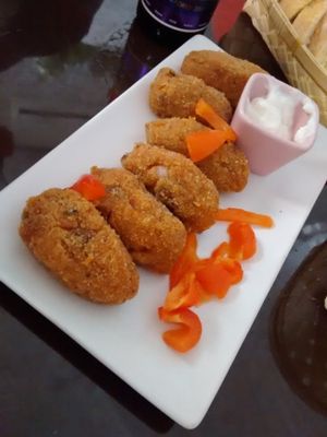 Awesome croquettes at Pura Vida Vegan Bar in Madrid