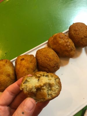 Croquettes  at Pura Vida Vegan Bar in Madrid