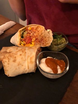 Burrito  at Pura Vida Vegan Bar in Madrid