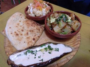 Massive starter to share at Pura Vida Vegan Bar in Madrid